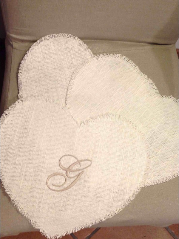 Tovagliette a cuore