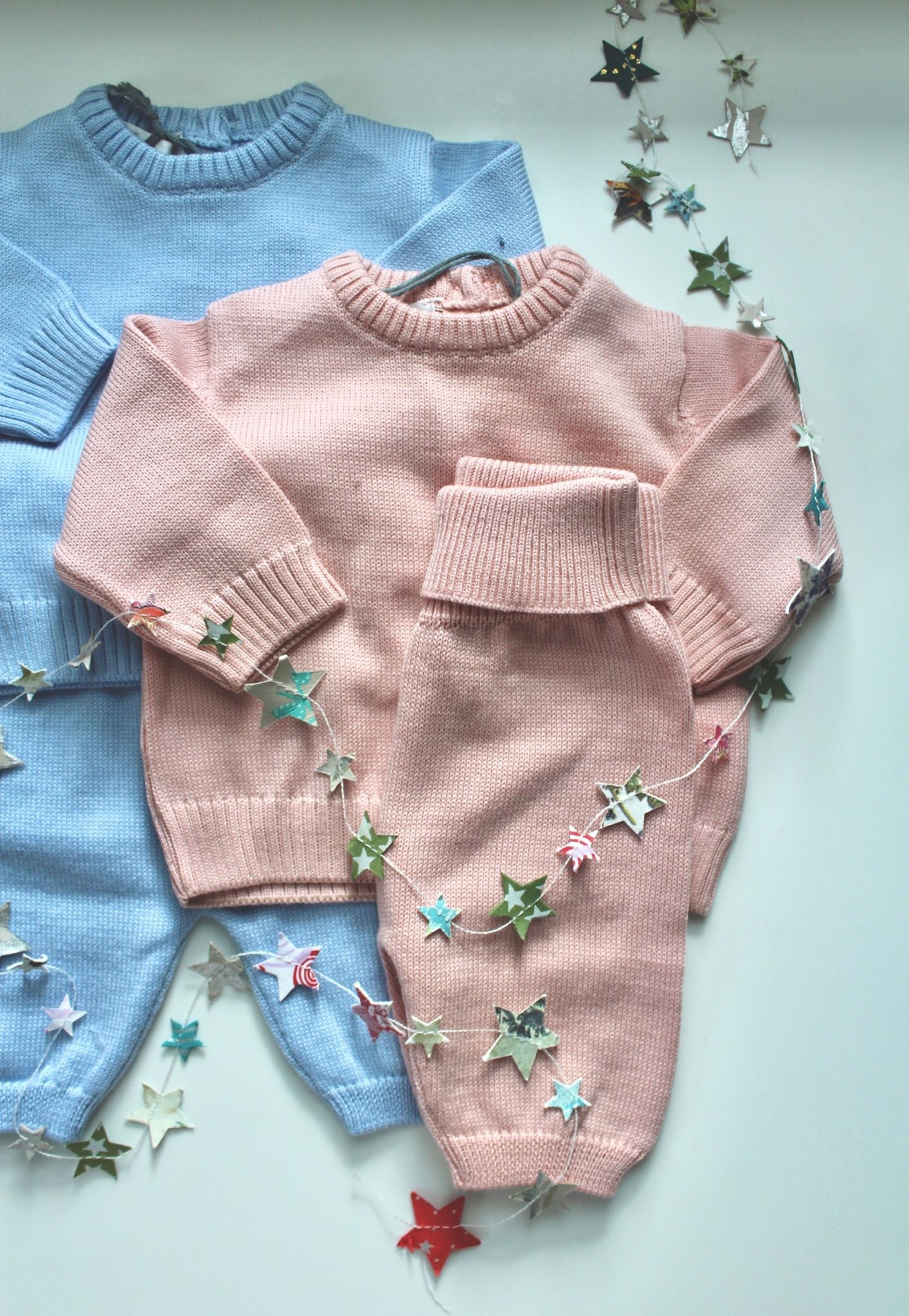 Completo due pezzi in 100% Lana Merino Extrafine 